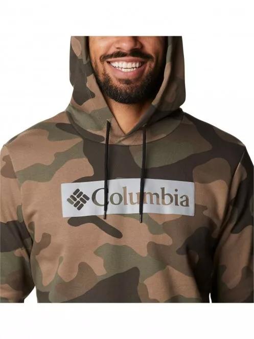M Columbia Logo Printed Hoodie