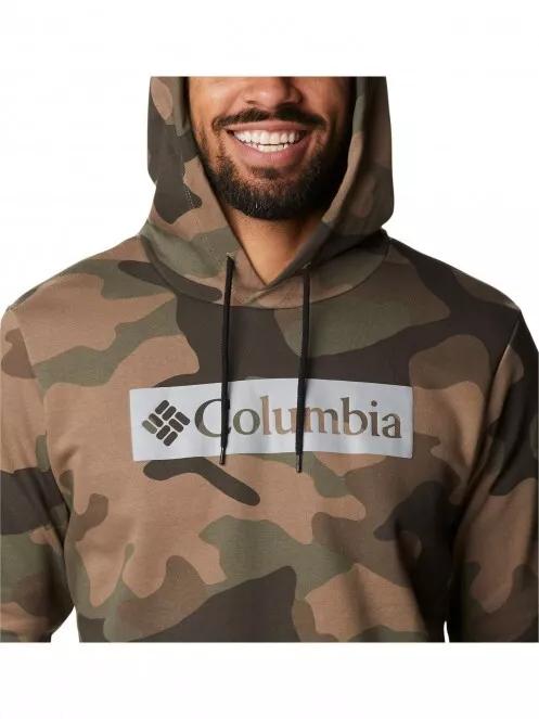 Columbia M Columbia Logo Printed Hoodie férfi kapucnis pulóver zöld színben 5