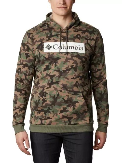 Columbia M Columbia Logo Printed Hoodie férfi kapucnis pulóver barna színben 2