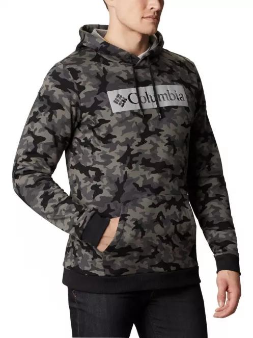 M Columbia Logo Printed Hoodie