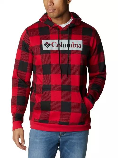 Columbia M Columbia Logo Printed Hoodie férfi kapucnis pulóver piros színben 2