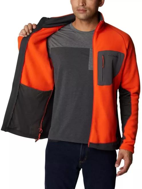 Columbia M Polar Powder Full Zip férfi polár pulóver narancssárga színben 5