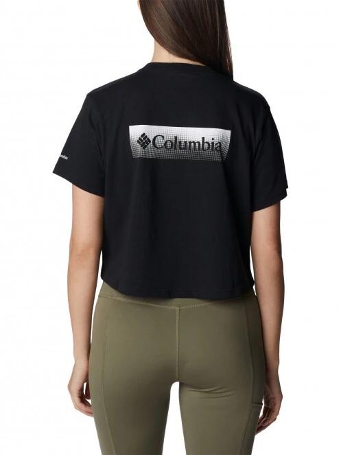 Columbia North Cascades Cropped Tee női rövid ujjú póló fekete színben 4