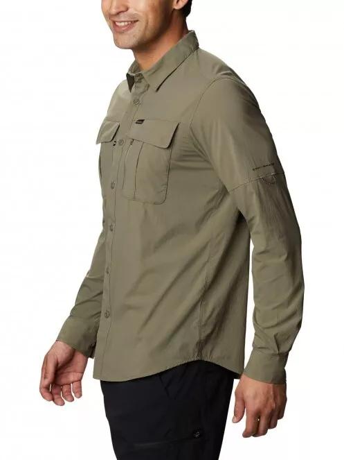 Columbia Newton Ridge Long Sleeve Shirt férfi túraing zöld színben 4