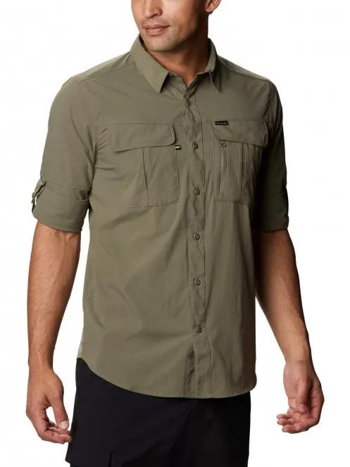 Columbia Newton Ridge Long Sleeve Shirt férfi túraing zöld színben 5