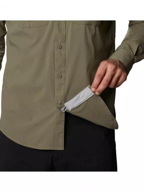 Columbia Newton Ridge Long Sleeve Shirt férfi túraing zöld színben 7