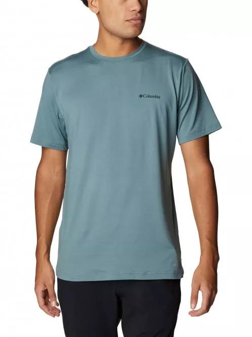 Columbia Tech Trail Graphic Tee férfi rövid ujjú sport póló szürke színben 2