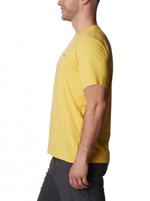 Columbia Men'S Sun Trek Short Sleeve Tee férfi rövid ujjú sport póló sárga színben 3