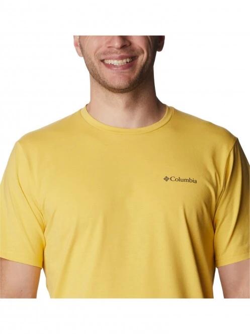 Columbia Men'S Sun Trek Short Sleeve Tee férfi rövid ujjú sport póló sárga színben 5