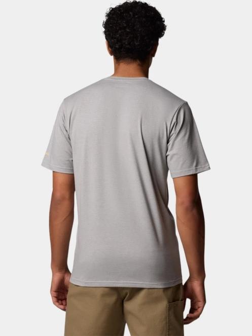 Columbia Men's Sun Trek Short Sleeve Graphic Tee férfi rövid ujjú sport póló szürke színben 4