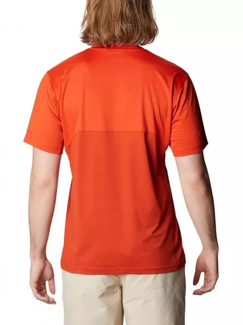 Columbia M Zero Ice Cirro-Cool SS Shirt férfi rövid ujjú sport póló narancssárga színben 4