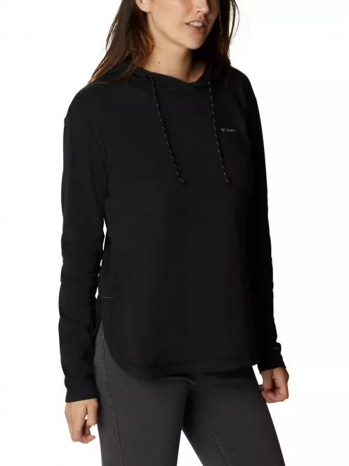 Columbia Sun Trek Hooded Pullover női hosszú ujjú sport póló fekete színben 5