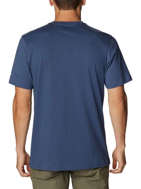 Columbia Path Lake Graphic Tee II férfi rövid ujjú póló kék színben 4