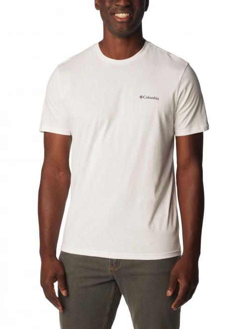 Columbia Rapid Ridge Back Graphic Tee II férfi rövid ujjú póló fehér színben 2
