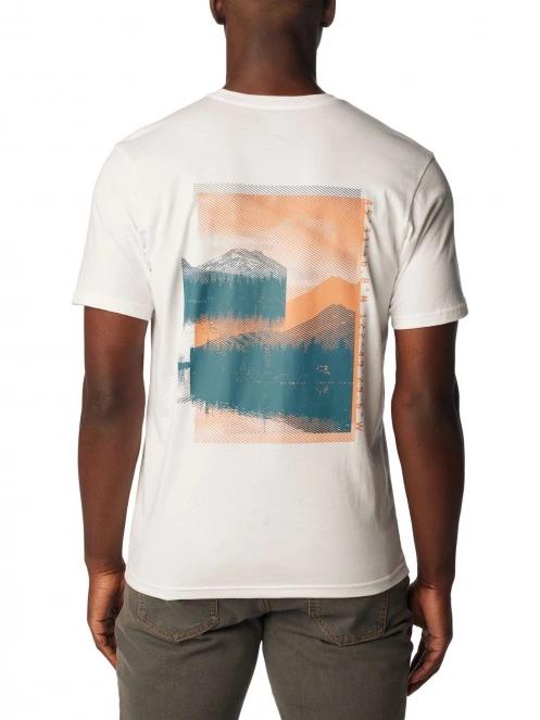 Columbia Rapid Ridge Back Graphic Tee II férfi rövid ujjú póló fehér színben 4