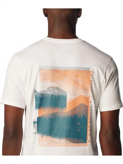 Columbia Rapid Ridge Back Graphic Tee II férfi rövid ujjú póló fehér színben 6