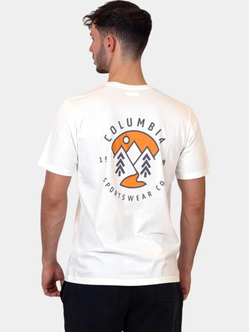 Columbia Rapid Ridge Back Graphic Tee II férfi rövid ujjú póló fehér színben 4