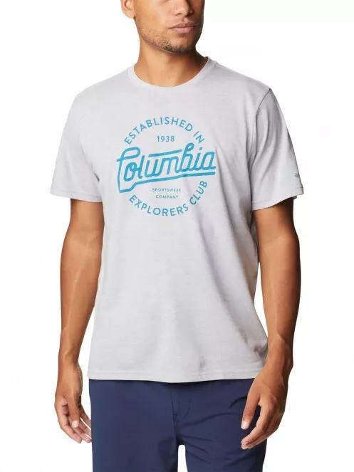 Columbia Bluff Mesa Graphic Tee II férfi rövid ujjú póló szürke színben 2