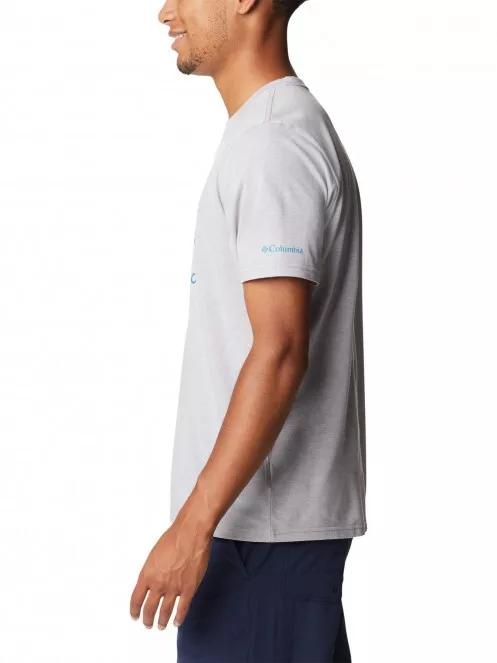 Columbia Bluff Mesa Graphic Tee II férfi rövid ujjú póló szürke színben 4