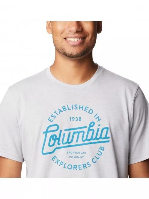 Columbia Bluff Mesa Graphic Tee II férfi rövid ujjú póló szürke színben 5