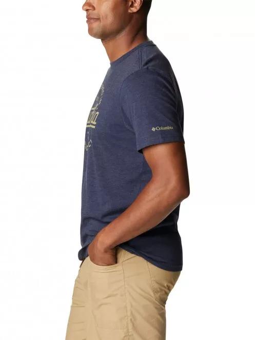 Columbia Bluff Mesa Graphic Tee II férfi rövid ujjú póló kék színben 4