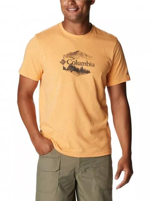 Columbia Bluff Mesa Graphic Tee II férfi rövid ujjú póló narancssárga színben 2