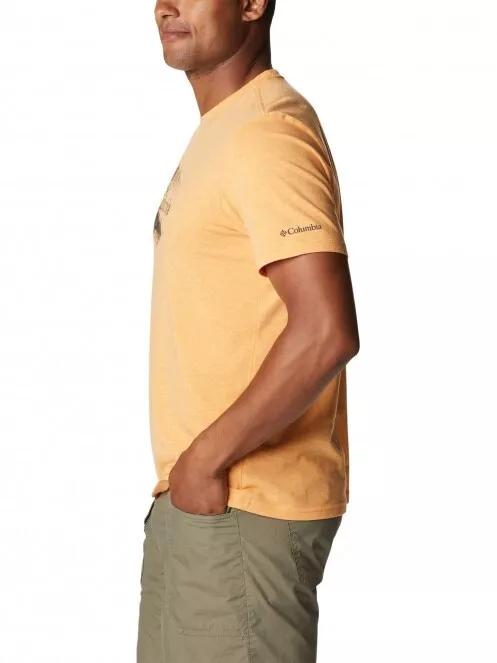 Columbia Bluff Mesa Graphic Tee II férfi rövid ujjú póló narancssárga színben 4