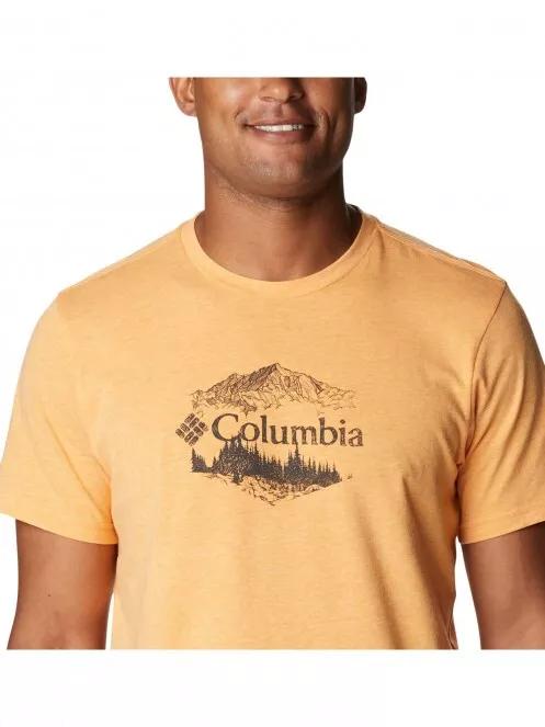 Columbia Bluff Mesa Graphic Tee II férfi rövid ujjú póló narancssárga színben 5
