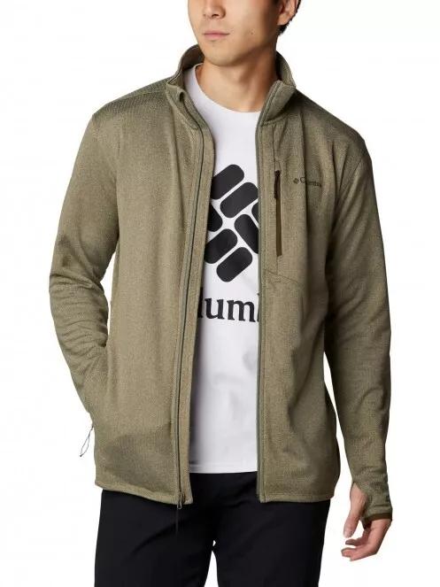 Columbia Park View Fleece Full Zip férfi polár pulóver zöld színben 2