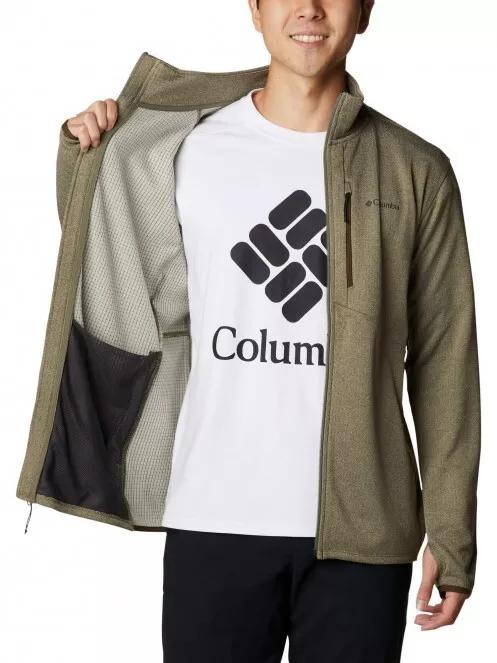 Columbia Park View Fleece Full Zip férfi polár pulóver zöld színben 5