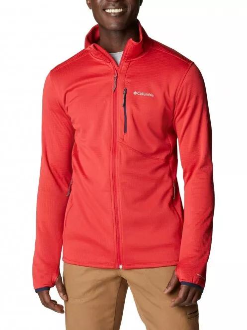 Columbia Park View Fleece Full Zip férfi polár pulóver piros színben 2