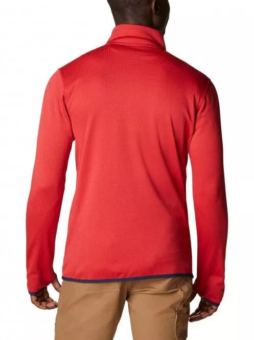 Columbia Park View Fleece Full Zip férfi polár pulóver piros színben 3