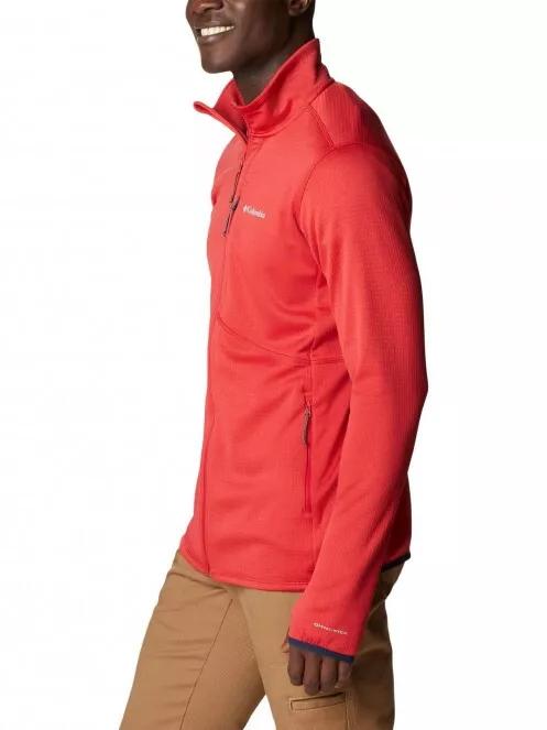 Columbia Park View Fleece Full Zip férfi polár pulóver piros színben 4