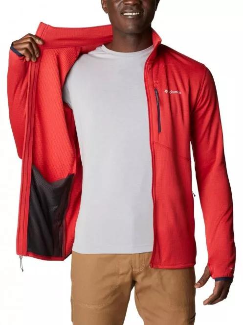 Columbia Park View Fleece Full Zip férfi polár pulóver piros színben 5