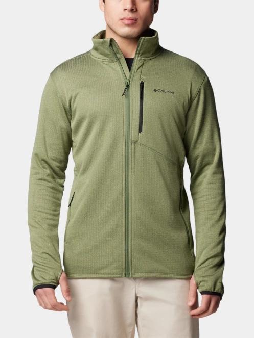 Columbia Park VIew Fleece Full Zip férfi polár pulóver zöld színben 2
