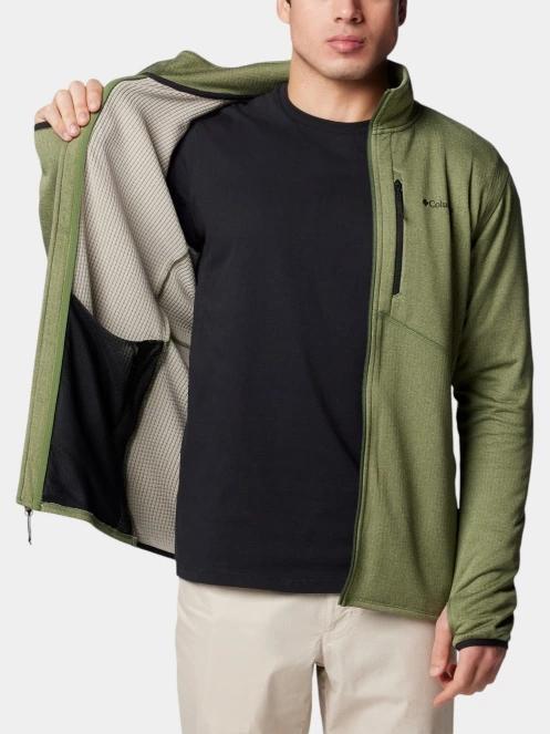 Columbia Park VIew Fleece Full Zip férfi polár pulóver zöld színben 6