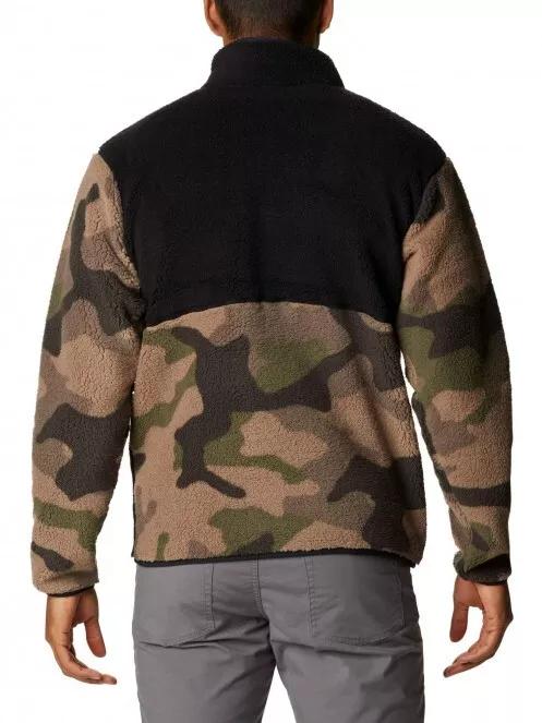 Columbia Rugged Ridge Sherpa Half Snap férfi polár pulóver barna színben 3