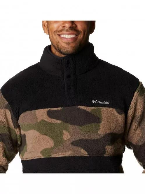 Columbia Rugged Ridge Sherpa Half Snap férfi polár pulóver barna színben 5