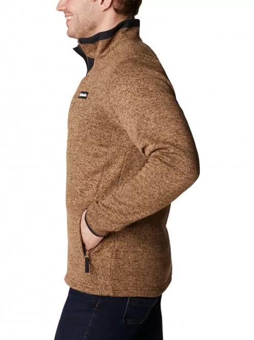 Columbia Sweater Weather Full Zip férfi polár pulóver barna színben 4
