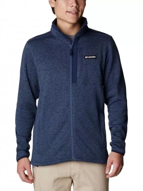 Columbia Sweater Weather Full Zip férfi polár pulóver kék színben 2