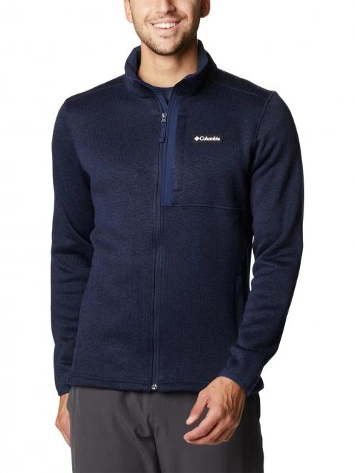 Columbia Sweater Weather Full Zip férfi polár pulóver kék színben 2