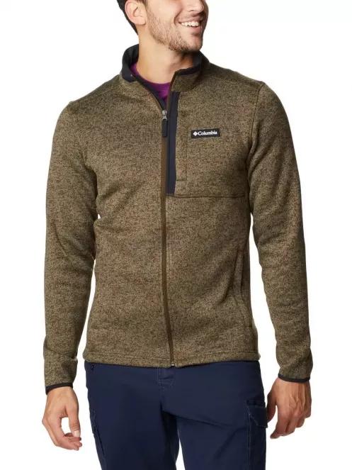 Columbia Sweater Weather Full Zip férfi polár pulóver zöld színben 2