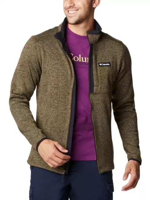 Columbia Sweater Weather Full Zip férfi polár pulóver zöld színben 5