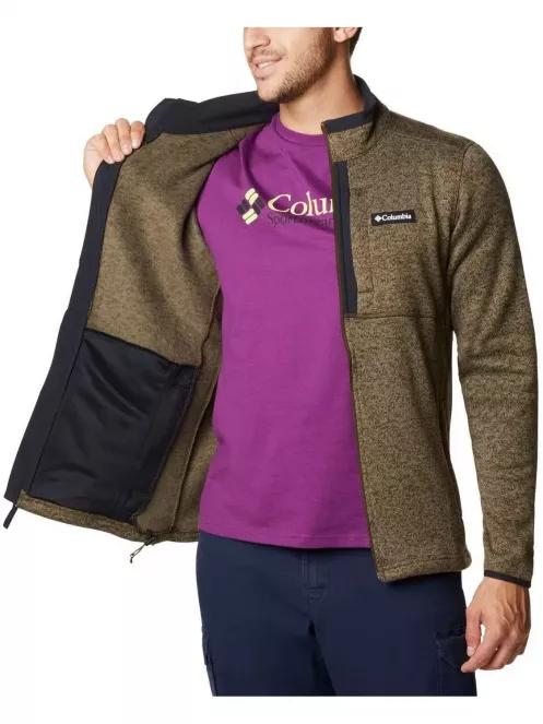 Columbia Sweater Weather Full Zip férfi polár pulóver zöld színben 6