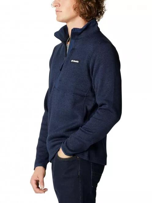 Columbia Sweater Weather Half Zip férfi polár pulóver kék színben 4