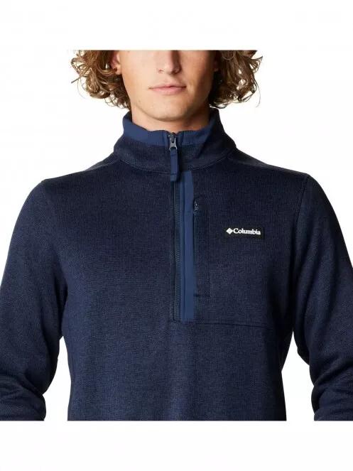 Columbia Sweater Weather Half Zip férfi polár pulóver kék színben 5