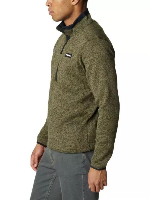 Columbia Sweater Weather Half Zip férfi polár pulóver zöld színben 4