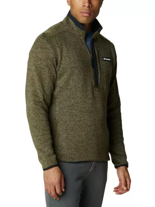 Columbia Sweater Weather Half Zip férfi polár pulóver zöld színben 5