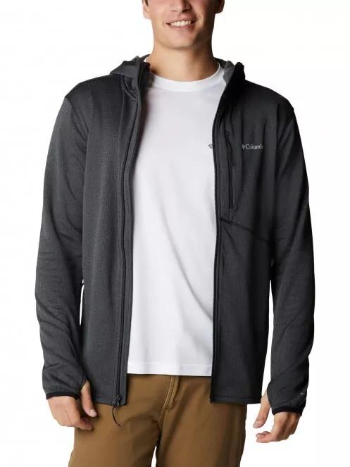 Columbia Park View Fleece Full Zip Hoodie férfi polár pulóver fekete színben 2