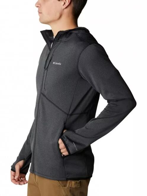 Columbia Park View Fleece Full Zip Hoodie férfi polár pulóver fekete színben 4